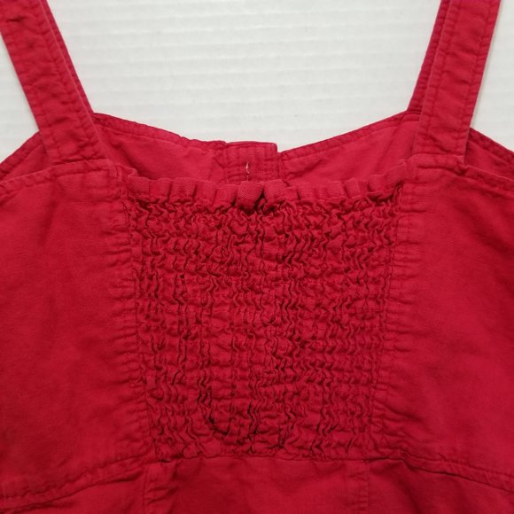 Zara dress Small button up front sleeveless peplum ruffle hem thick strap mini - Picture 8 of 12